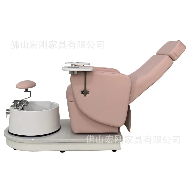 Pedicure Bowl Luxury Chair Spa Salon Professional Silla Economic Supplies Furniture Pedicures Dj Controller Nail Tech Area Pink