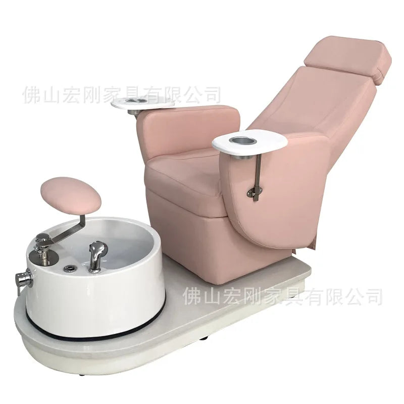 Pedicure Bowl Luxury Chair Spa Salon Professional Silla Economic Supplies Furniture Pedicures Dj Controller Nail Tech Area Pink