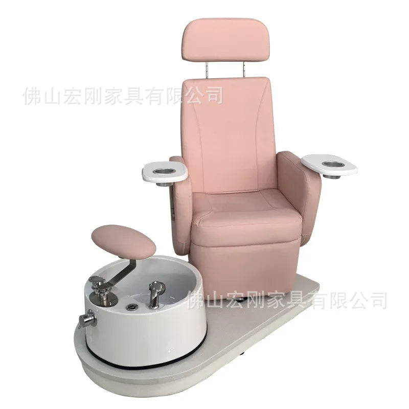 Pedicure Bowl Luxury Chair Spa Salon Professional Silla Economic Supplies Furniture Pedicures Dj Controller Nail Tech Area Pink