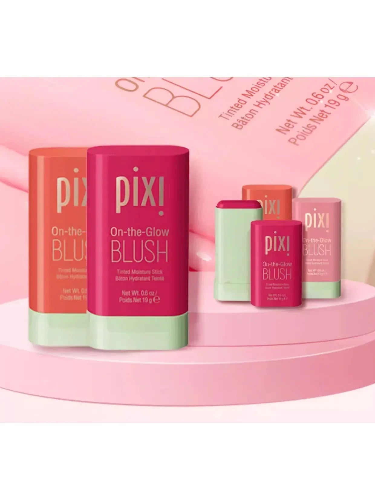 pixi make up brush 3 color Blush Stick Cheek Face Rouge Blusher Cream Lasting High Color  Waterproof make up brushes